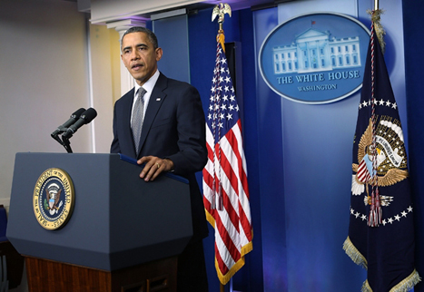 President Obama announces his support for several gun control policies. Photo courtesy of The White House. 